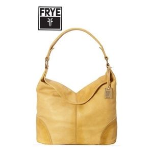 FRYE Campus Leather Banana Yellow Hobo Bag